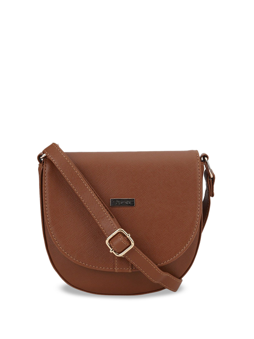 STOIC Women Solid Structured Sling Bag