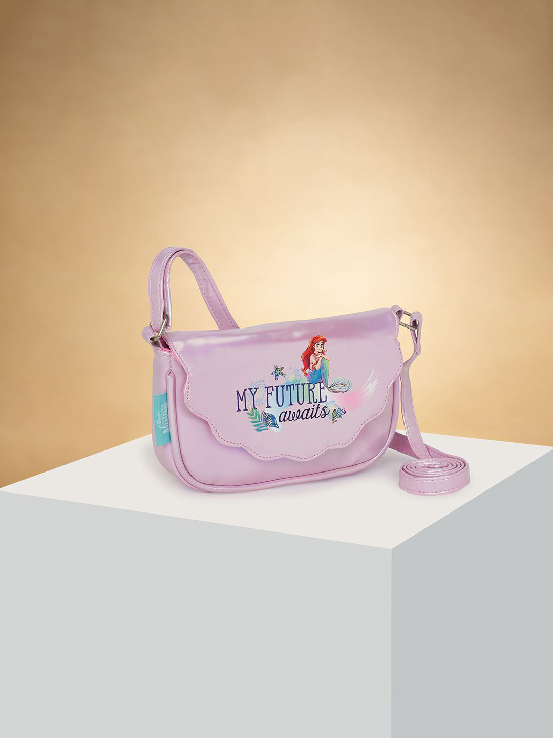 Pantaloons Junior Girls Solid PU Small Structured Sling Bag with Tasselled