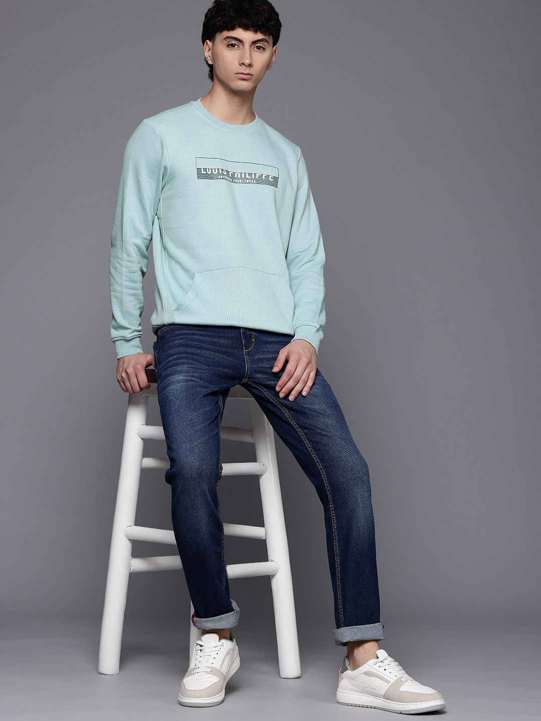 Louis Philippe Sport Printed Sweatshirt