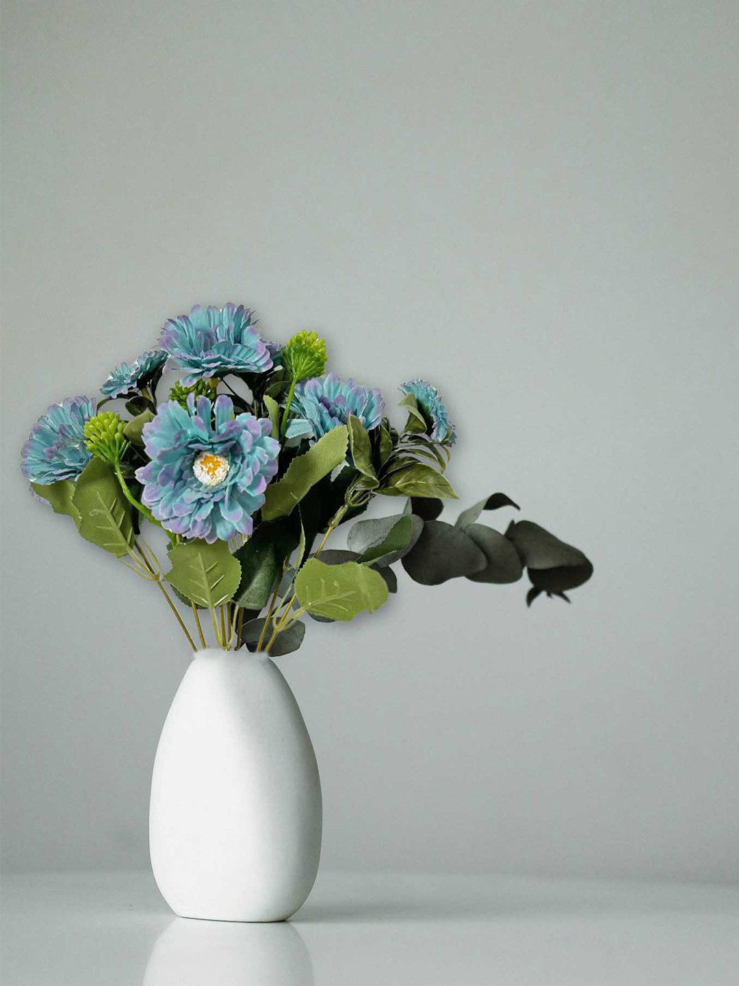 ARTSY Blue & Green Jasmine Non Hanging Artificial Flower