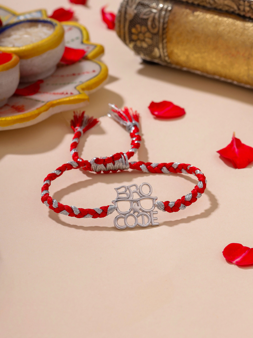 Kicky And Perky Men 925 Sterling Silver Bro Code Googles Rakhi