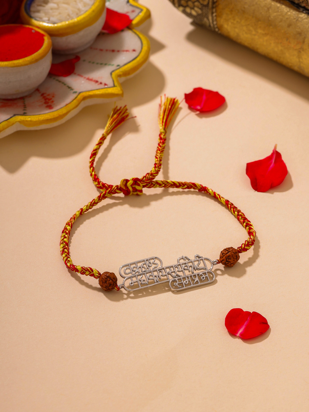 Kicky And Perky Men 925 Sterling Silver Vakratunda Mahakaya Suryakoti Samaprabha Rakhi