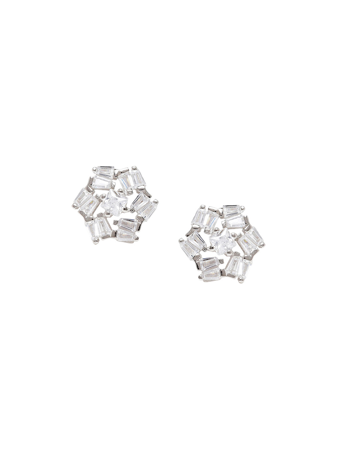 JUPRA Silver Everyday Floral 925 Sterling Silver Earrings