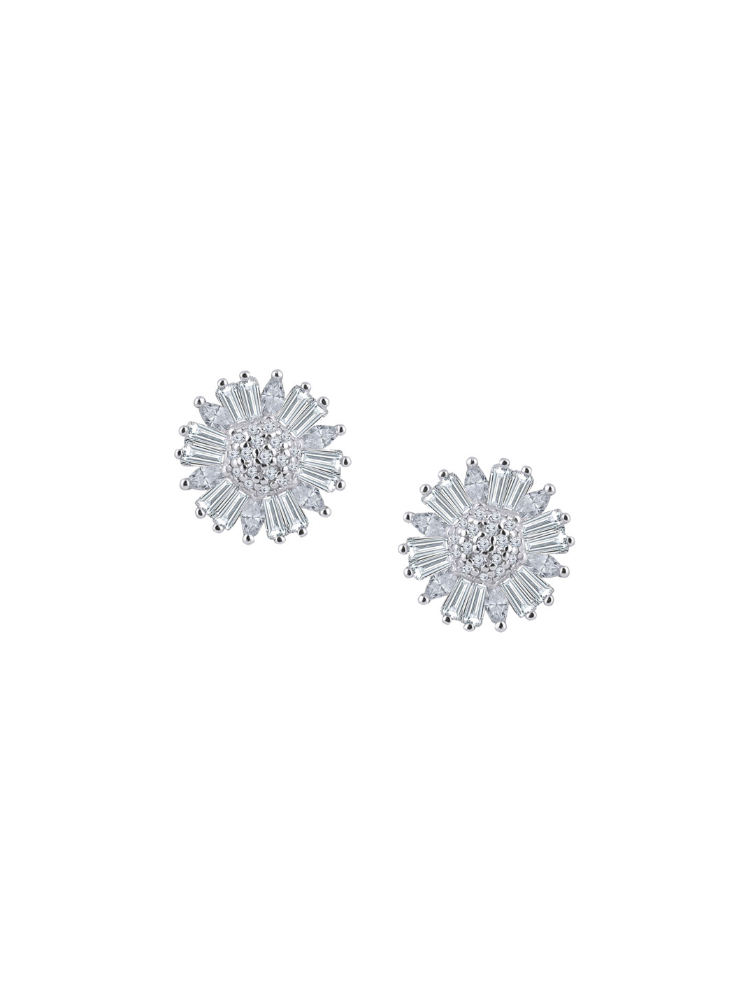 JUPRA Silver Sunflower studs 925 Sterling Silver Earrings