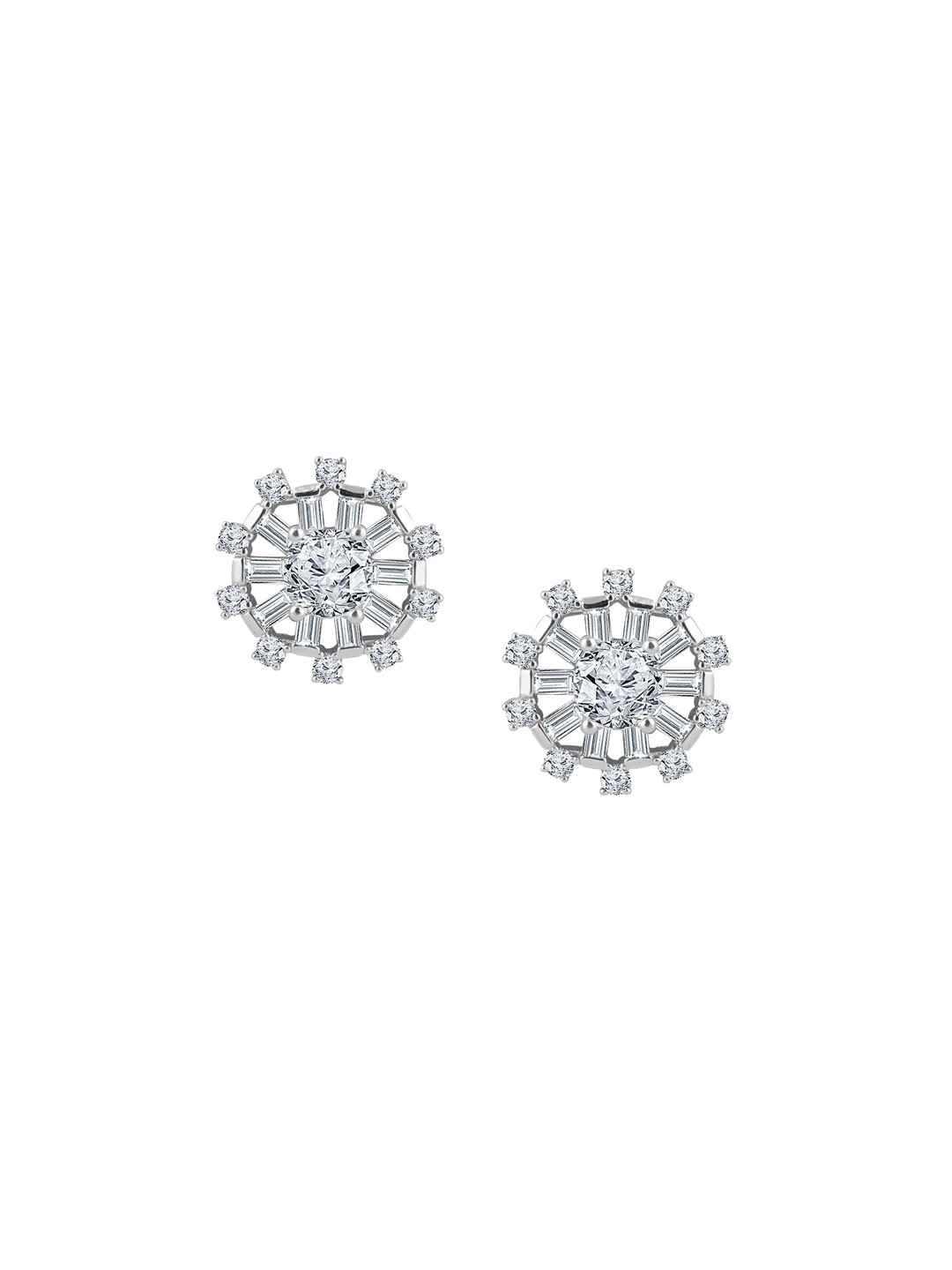 JUPRA Silver Fortune Wheel 925 Sterling Silver Earrings