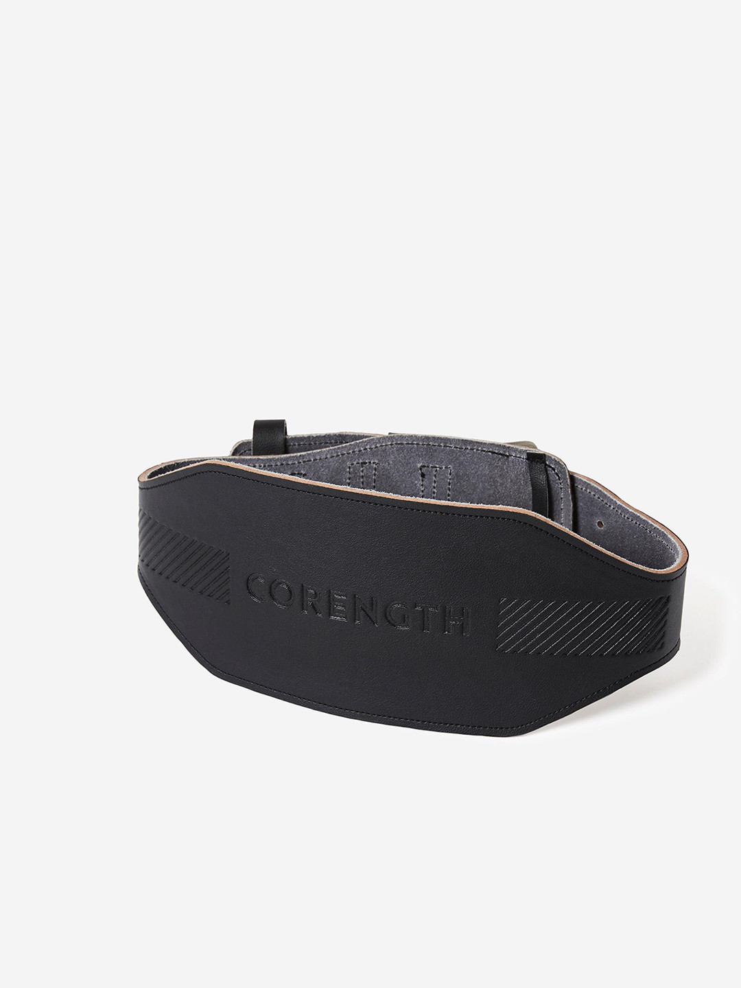 Decathlon DOMYOS Black Leather Weight Training Belt