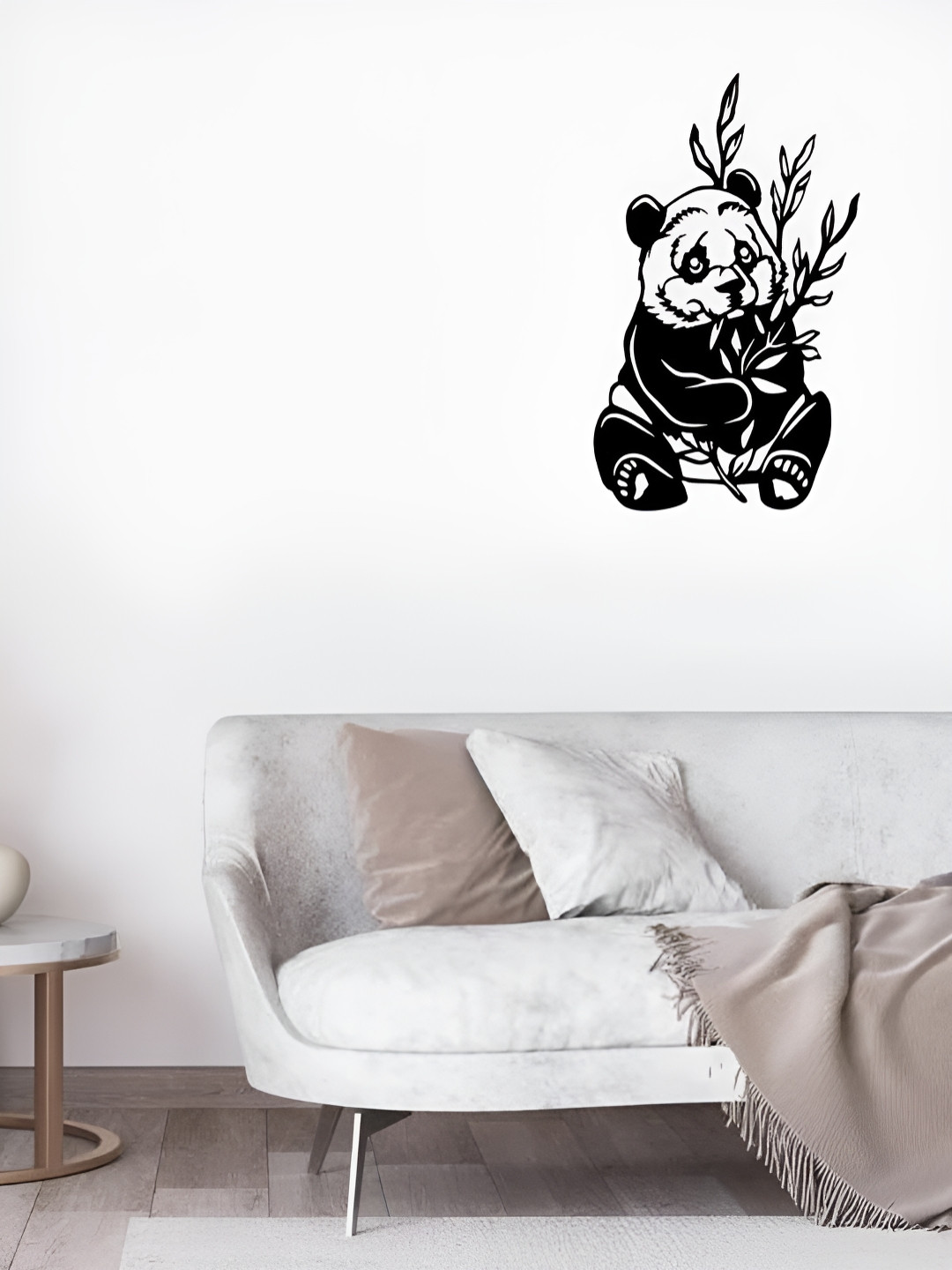 ARTROOMS Panda Metal Matte Hanging Hall Signs and Plaques-25In