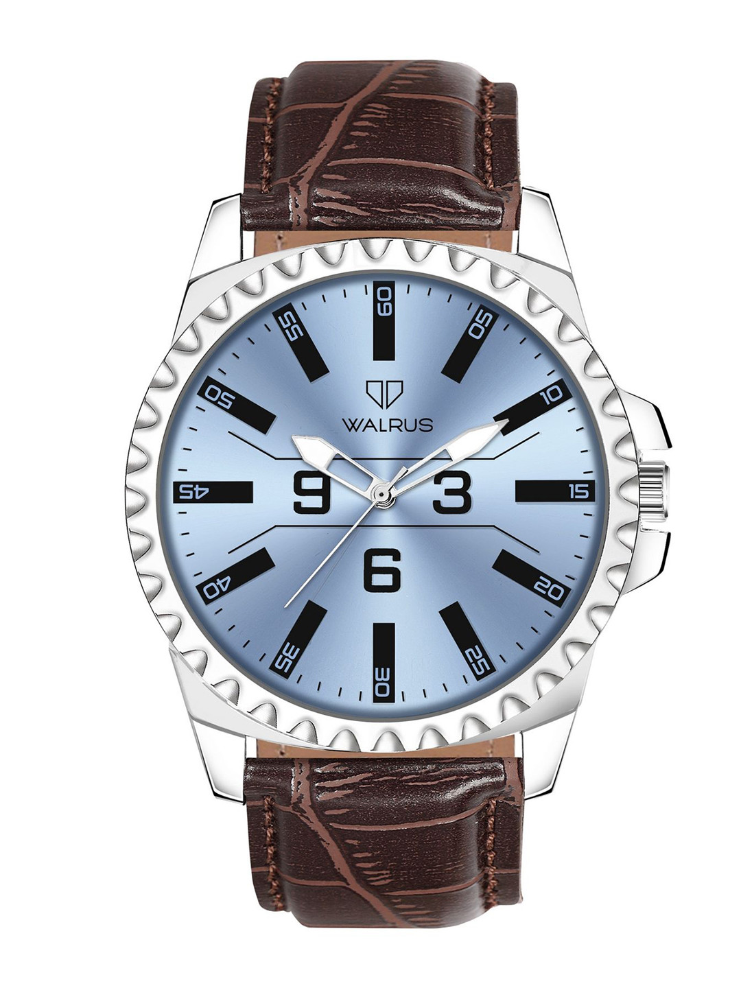 Walrus Men Blue Dial & Brown Straps Analogue Watch WWTM-URBAN-III-030907