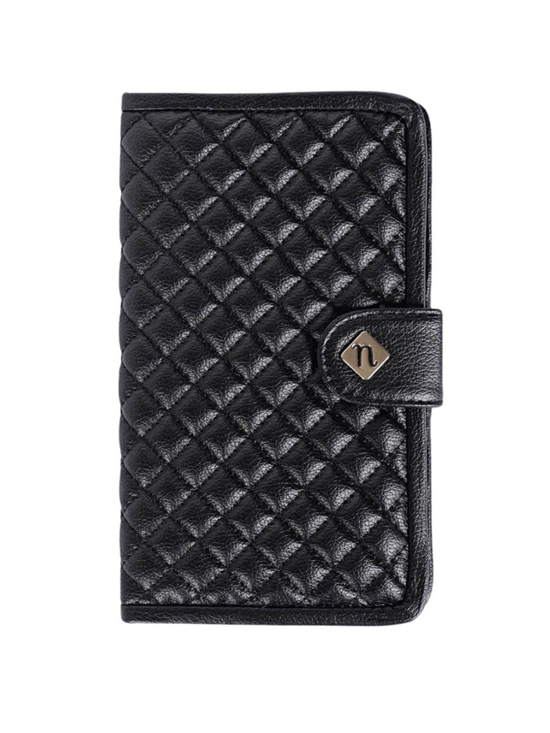 Nestasia Unisex Geometric Textured Quilted PU Passport Holder