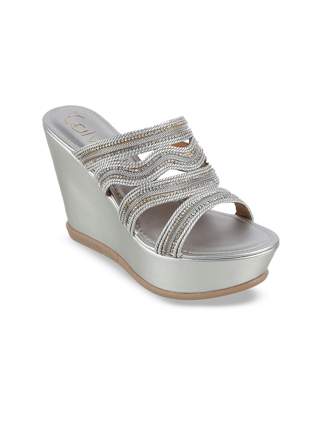 Catwalk Embellished Wedge Herels Sandals
