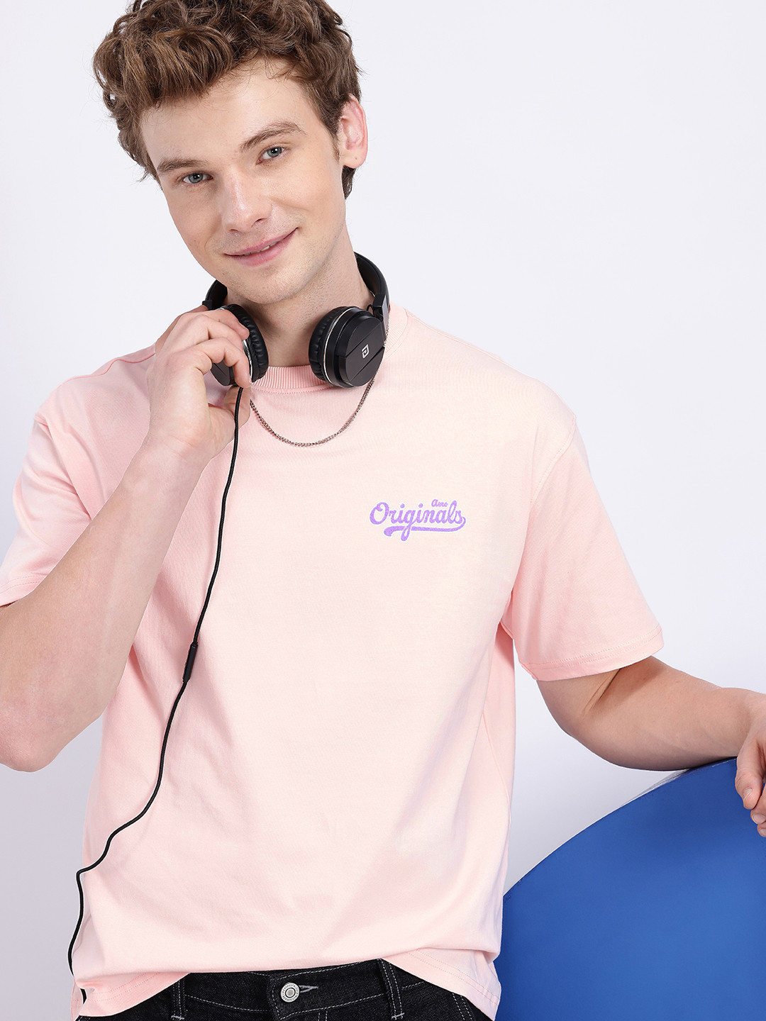 Aeropostale Typography Relaxed Fit Tufting Effect Pure Cotton T-shirt