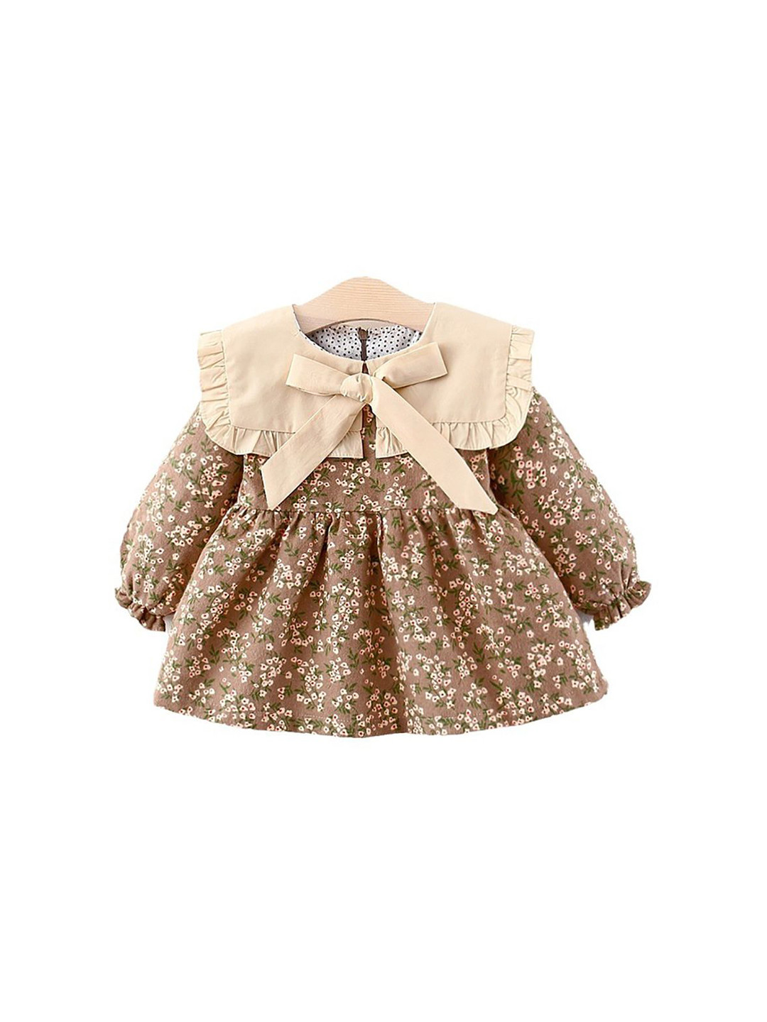 StyleCast x Revolte Girls Floral Printed Puff Sleeves Fit & Flare Dress