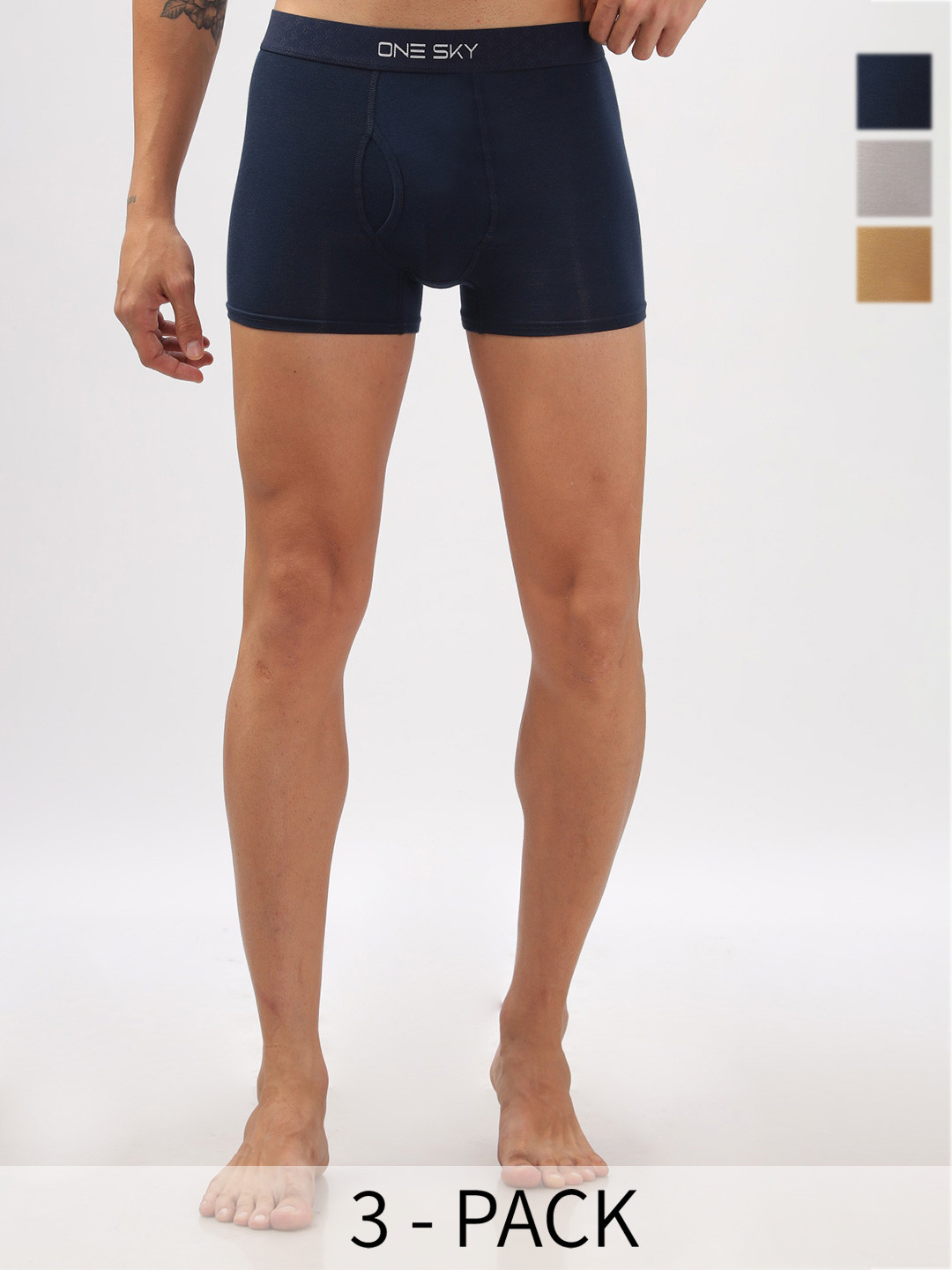 ONE SKY Pack Of 3 Assorted Trunks SM00050 AST4 DWNBL PGBL CART