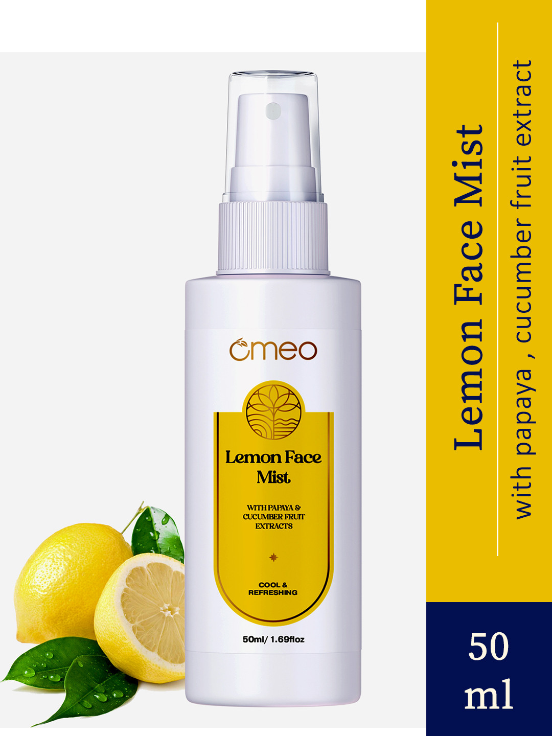 Omeo Lemon Face Mist With Papaya & Cucumber Extract- 50ml