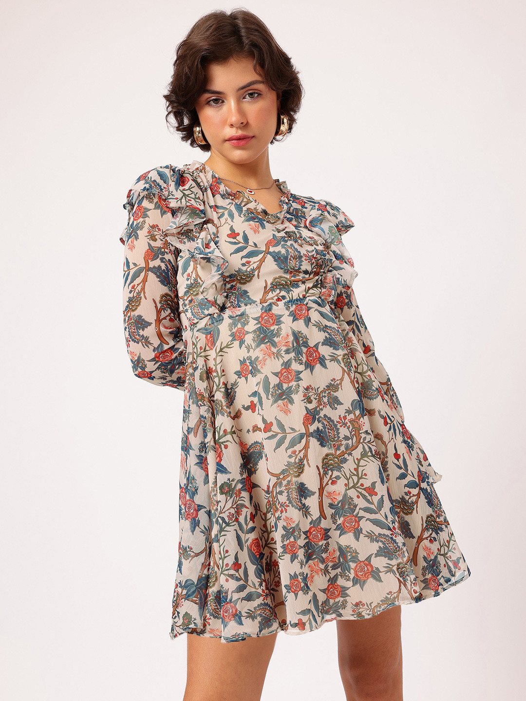 DressBerry Softgirl Floral Euphoria Fit 'N' Flow Dress