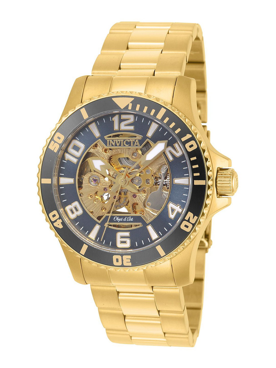 Invicta Men Dial & Stainless Steel Bracelet Style Straps Analogue Automatic Watch 22604