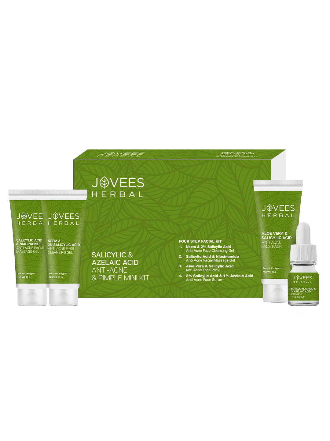 Jovees Salicylic & Azelaic Acid Anti-Acne & Pimple Mini Facial Kit