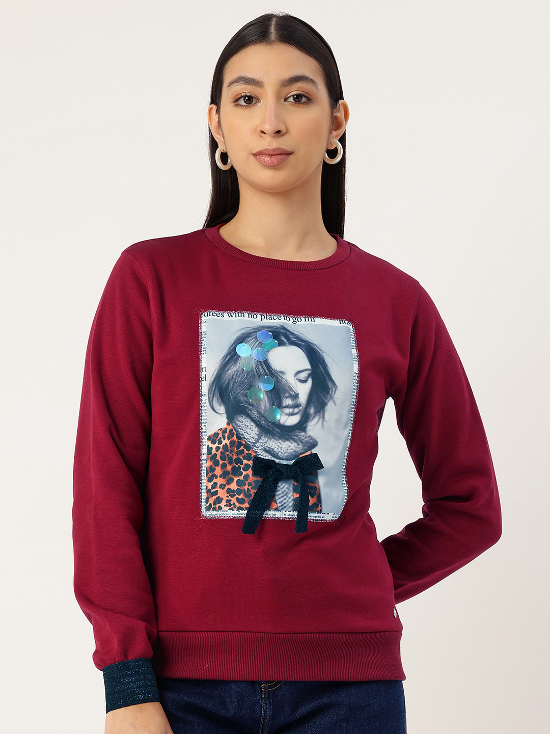 Monte Carlo Applique Detail Sweatshirt