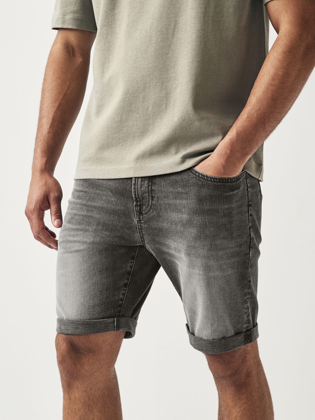 Next mens denim shorts shop