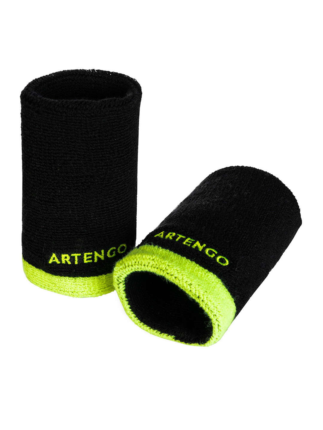 Decathlon ARTENGO - Unisex Black Yellow Soft Sweat Band Tennis