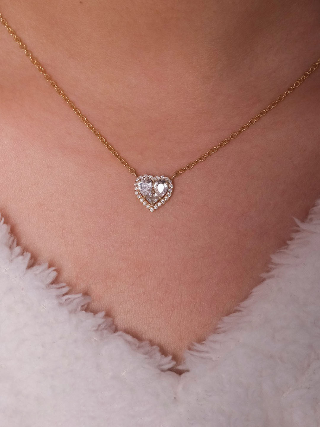 Anushka Jain Jewellery Gold-Plated 925 Sterling Silver American Diamond Necklace