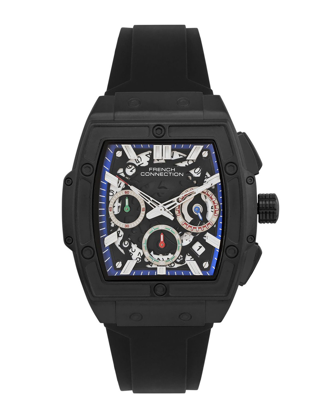 French Connection Men Skeleton Dial & Straps Analogue Watch FCH3B