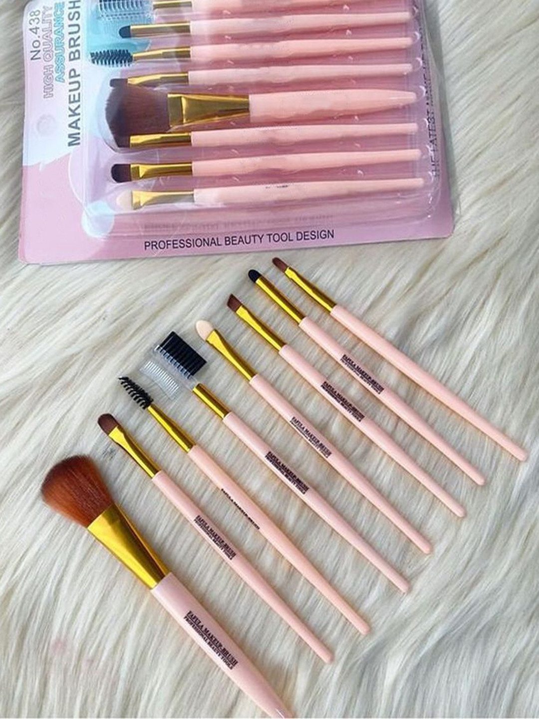 Adbeni Set of 8 Makeup Brush - Blush, Eyeshadow, Concealer & Eyeliner Brushes