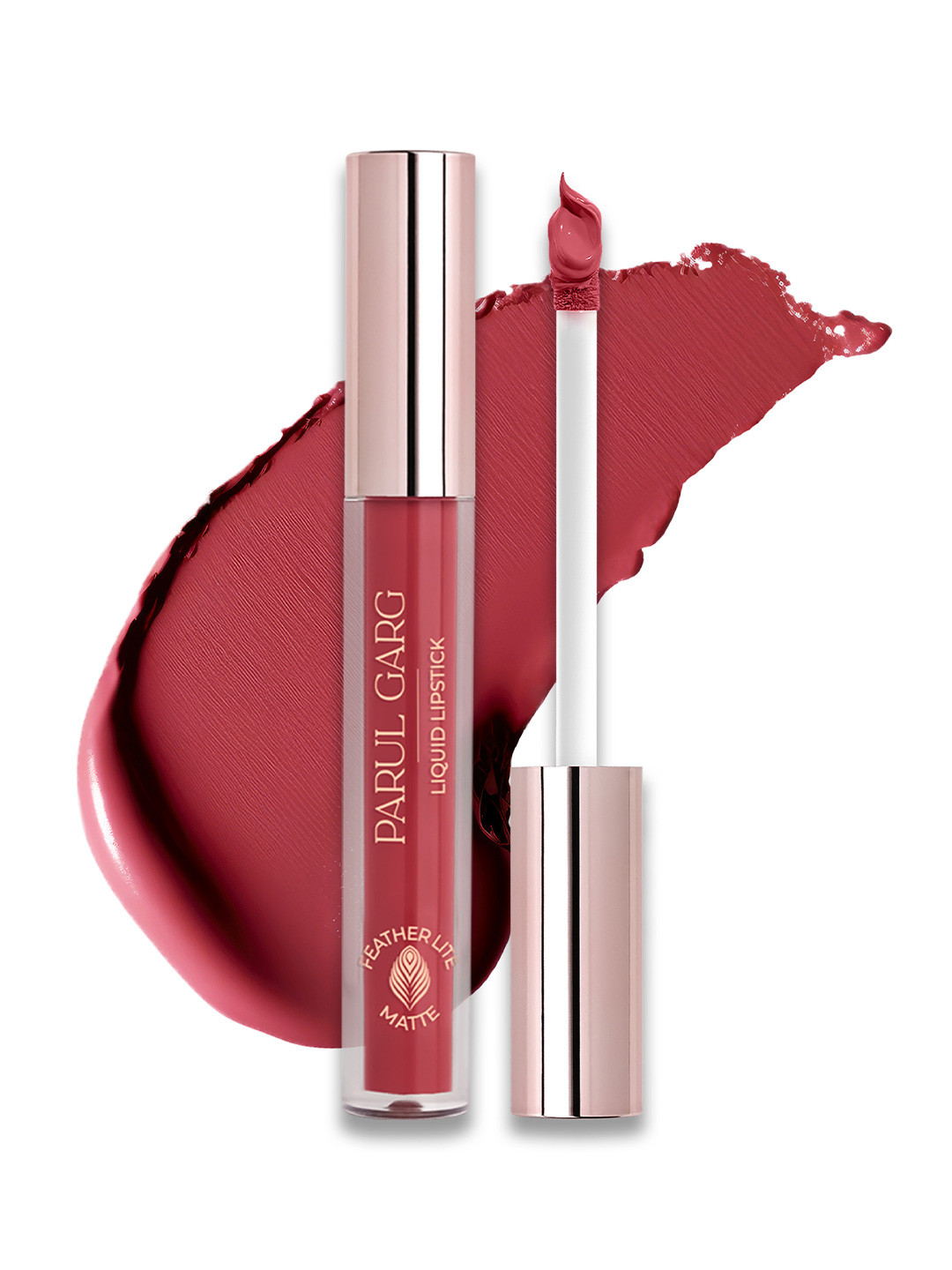 Parul Garg Featherlite Matte Liquid Lipstick, Long lasting - Cherish Rose Pink