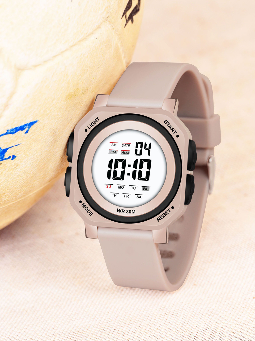 Franktime Unisex Brass Printed Dial & Bracelet Style Straps Digital Automatic Watch FT-0041 PGL