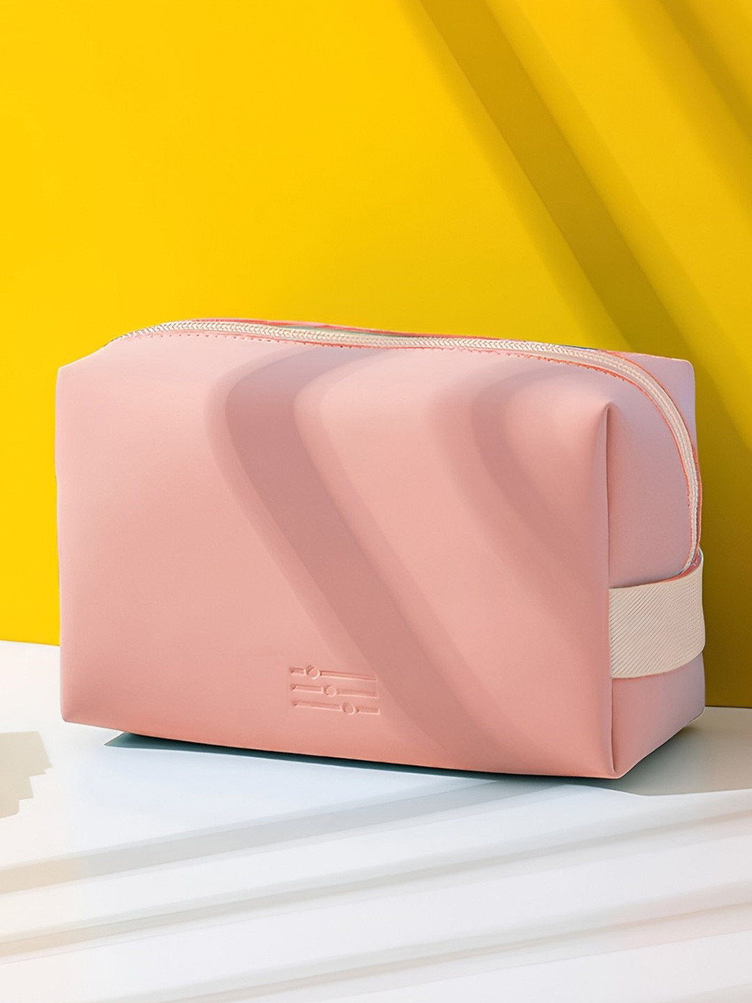 Aura Pink Water Resistant Travel Make Up Pouch