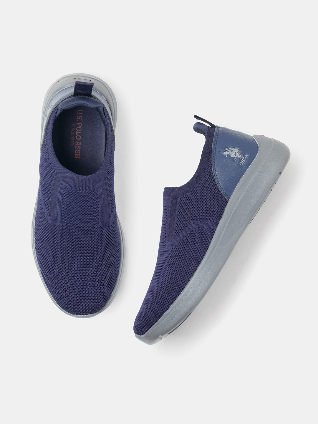 U.S. Polo Assn. Men Mesh Round Toe Slip-On Sneakers TENORE