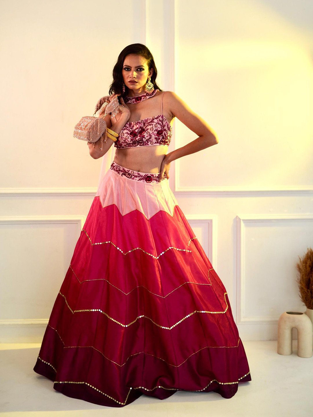 Rashika Sharma Embroidered Thread Work Lehenga & Blouse With Dupatta