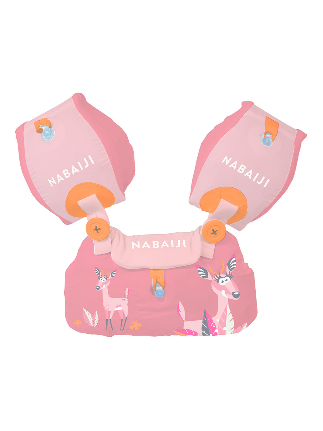 Decathlon Nabaiji Kids Pink Printed Swimming Adjustable Pool Armbands