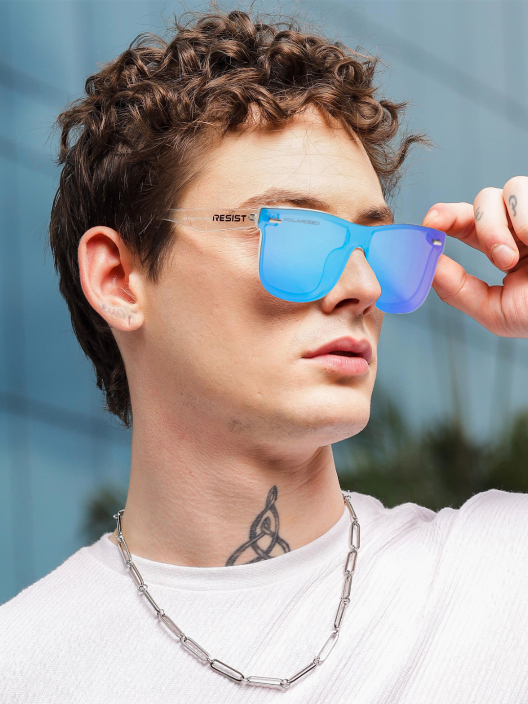 RESIST EYEWEAR Unisex Wayfarer Sunglasses With UV Protected Lens FLATONICS WF AQUA1