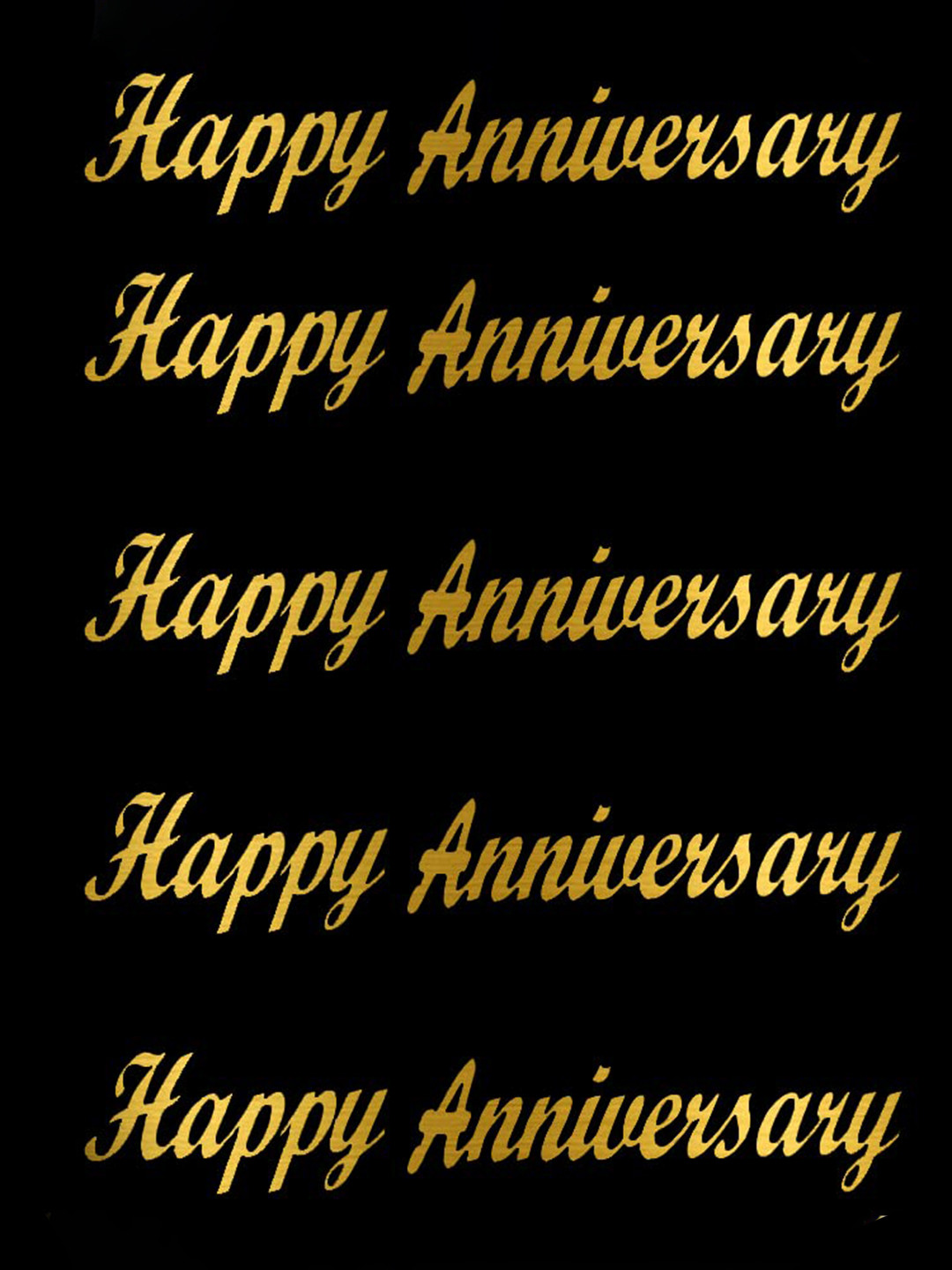 Comet Busters Set Of 5 Self-Adhesive Happy Anniversary Envelope Stickers