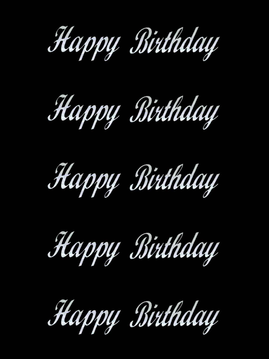 Comet Busters Set Of 5 Self-Adhesive Happy Birthday Envelope Stickers