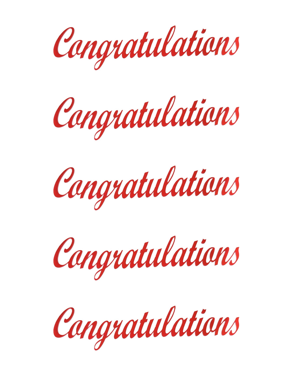 Comet Busters Set Of 5 Self-Adhesive Congratulations Envelope Stickers