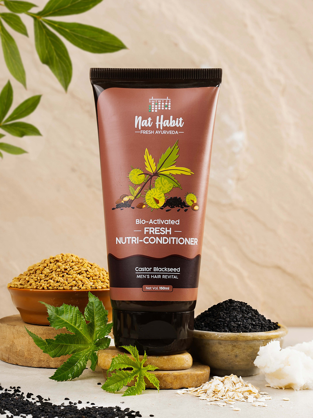Nat Habit Bio Activated Fresh Nutri Conditioner With Castor & Curd - 150ml