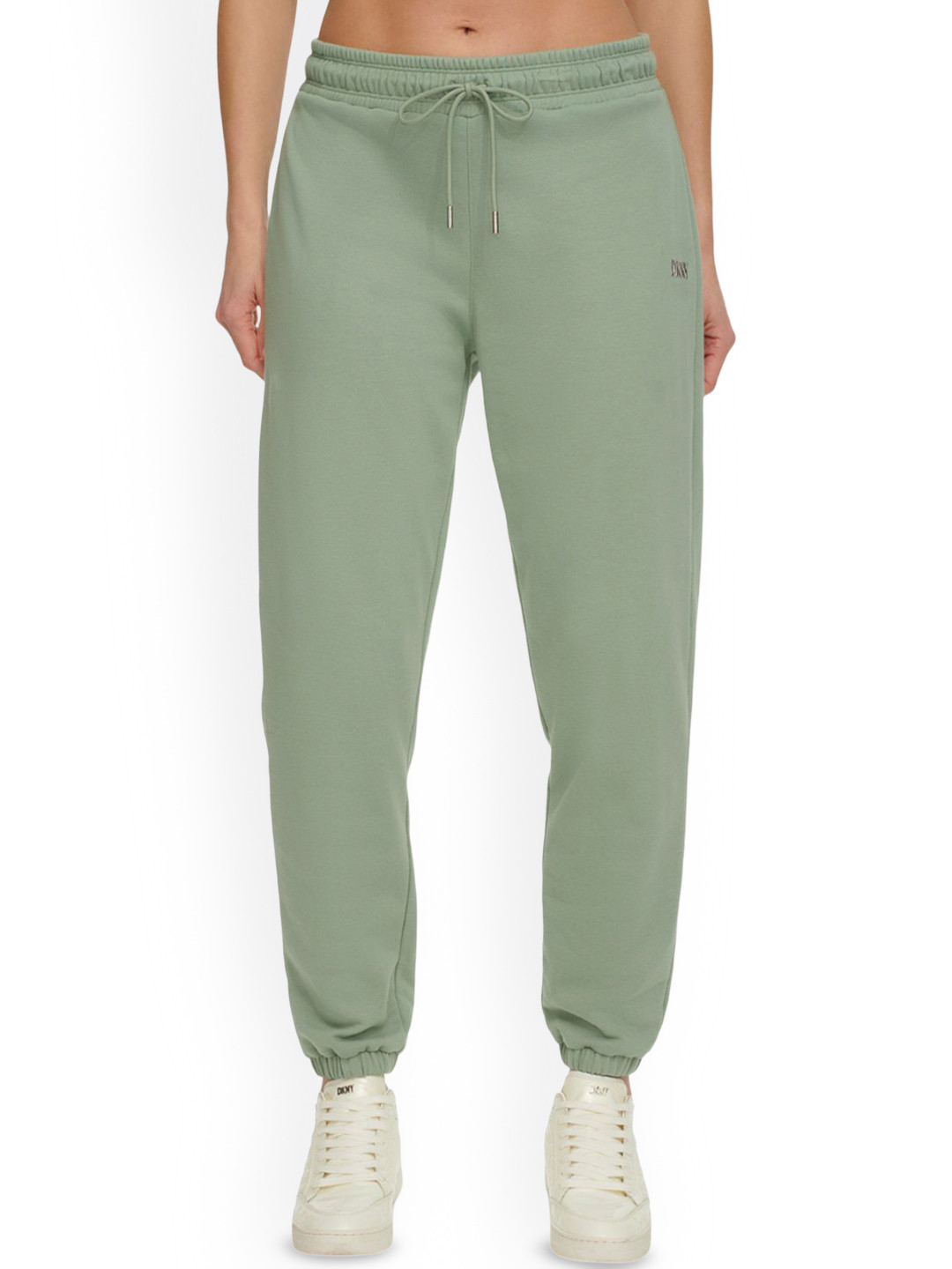 DKNY Women Solid Jogger Fit Mid-Rise Sweatpants