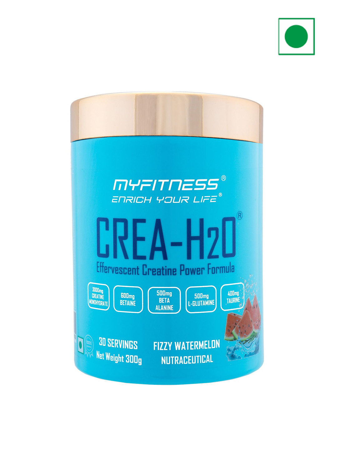 Crea H2O - Creatine Monohydrate Powder Fizzy Watermelon 300g - 30 Servings