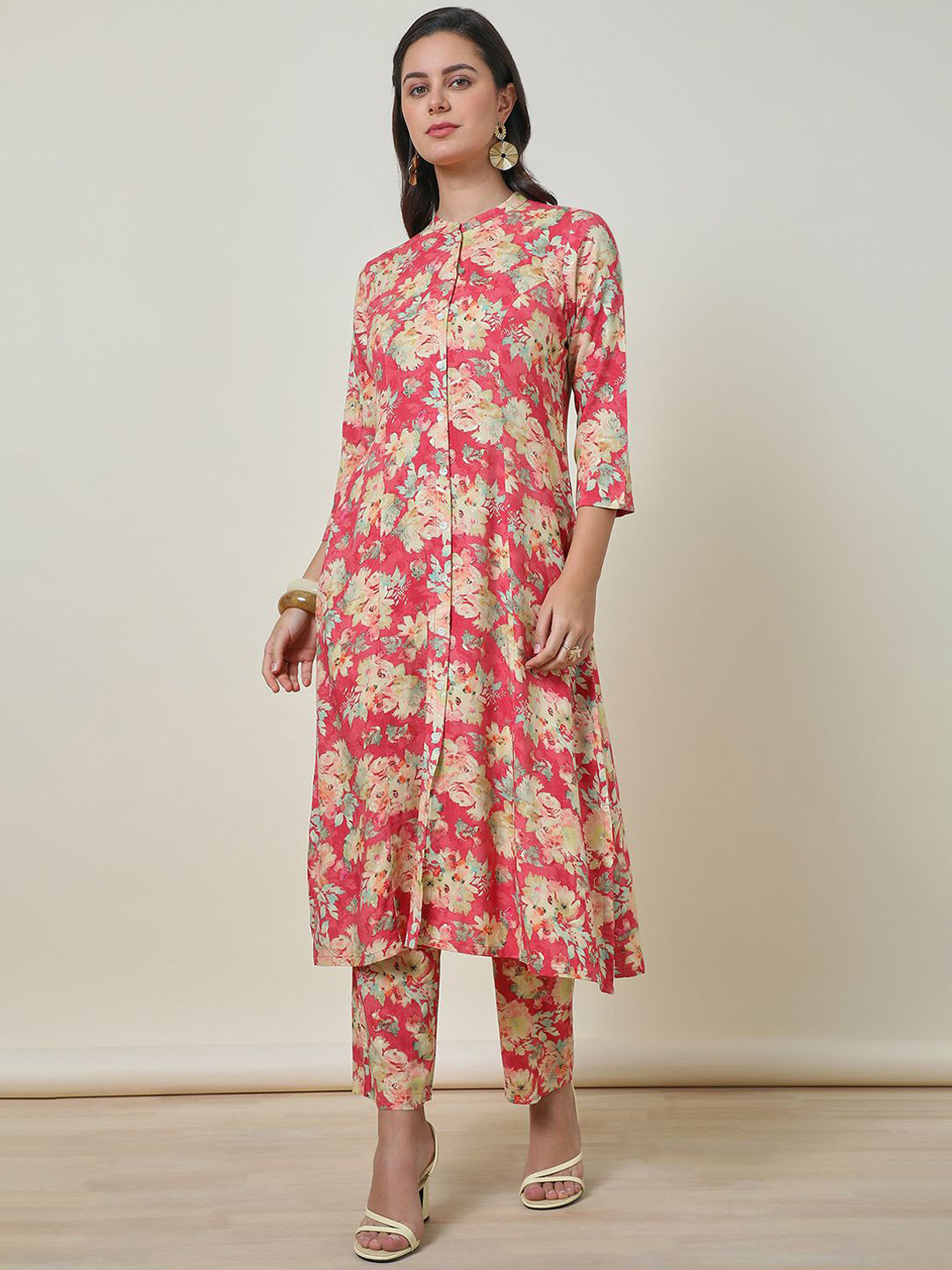 Soch Rayon Floral Print Kurta Set
