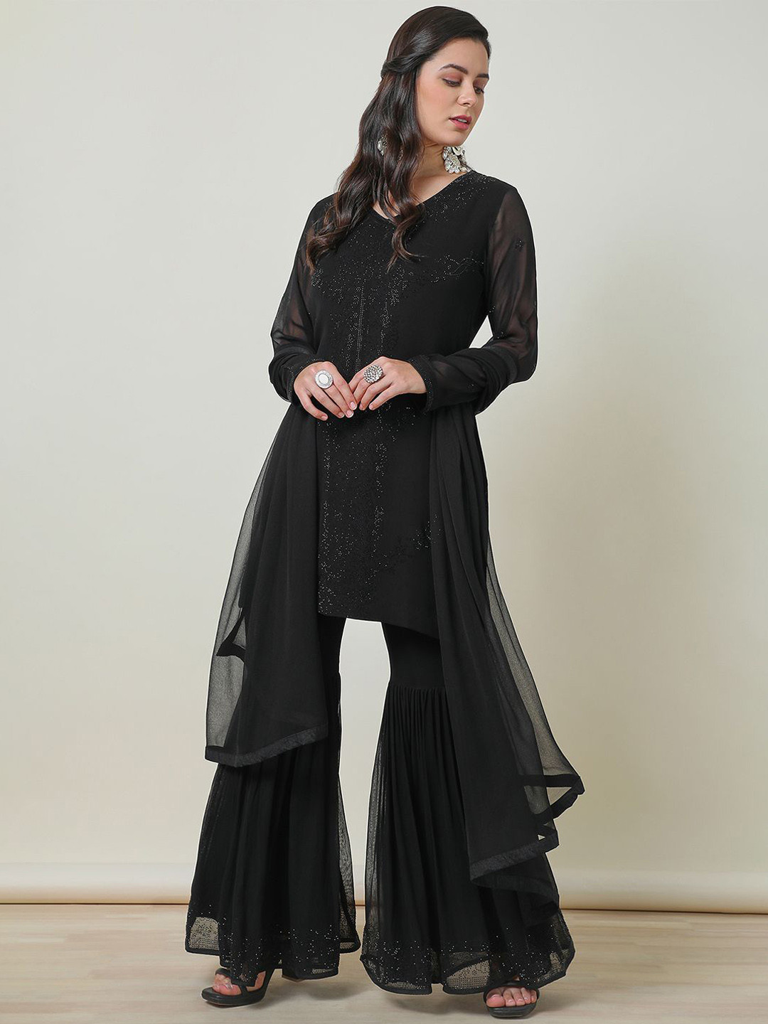 Soch Georgette Suit Set With Beads