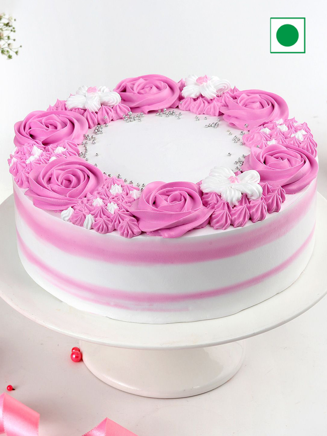 IGP Delicious Chocolate With Premium Frosting Eggless Round Cake -1 Kg