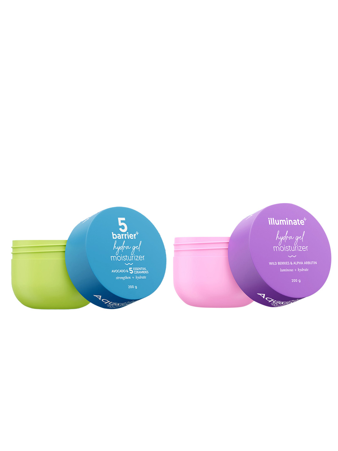 Aqualogica 5 Barrier+ Hydra Gel Moisturizer 200g & Illuminate+ Hydra Gel Moisturizer 200g