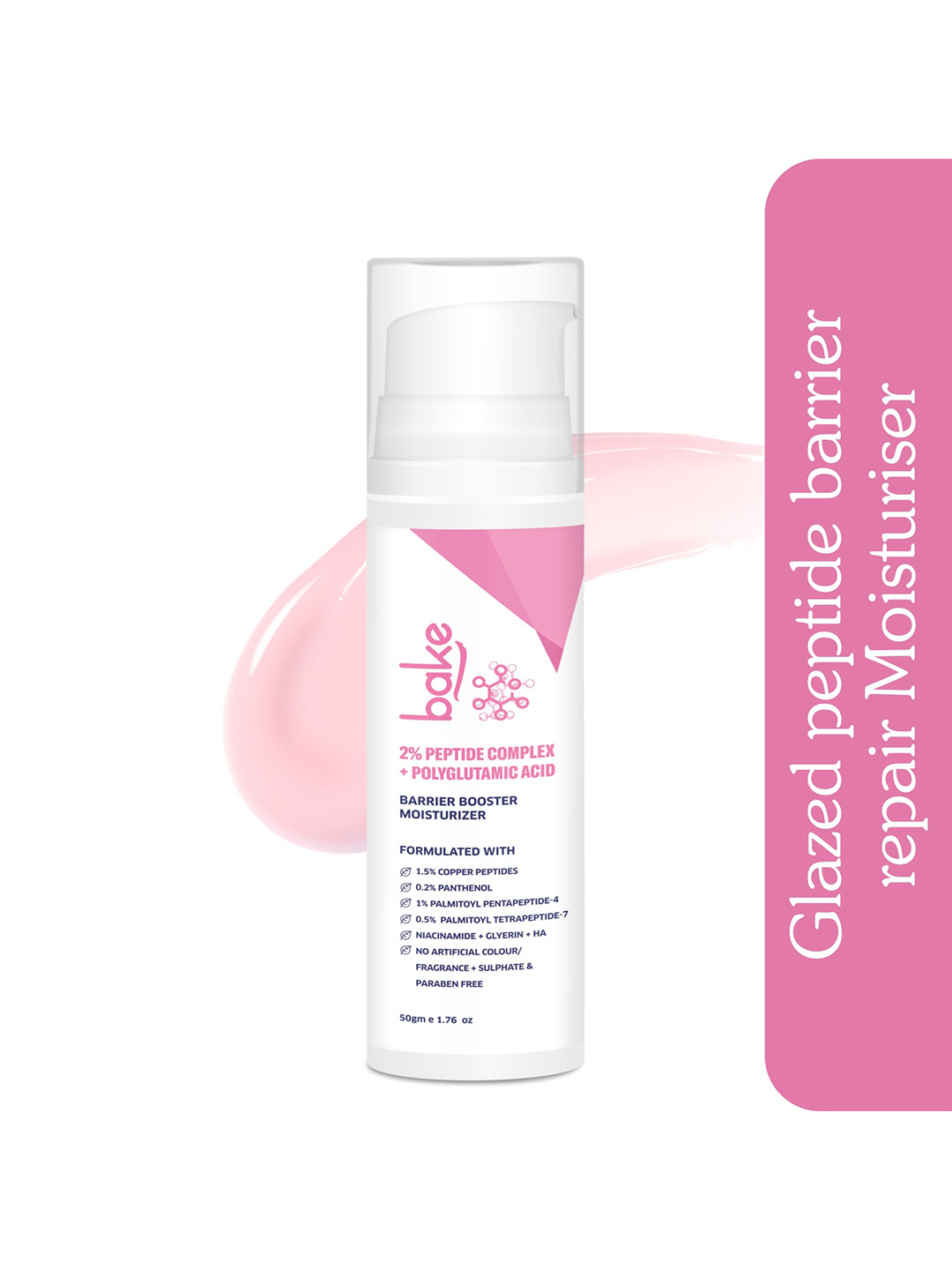 BAKE Peptide Ceramide Moisturizer For Pigmentation & Dark Spots with Hyaluronic Acid-50g