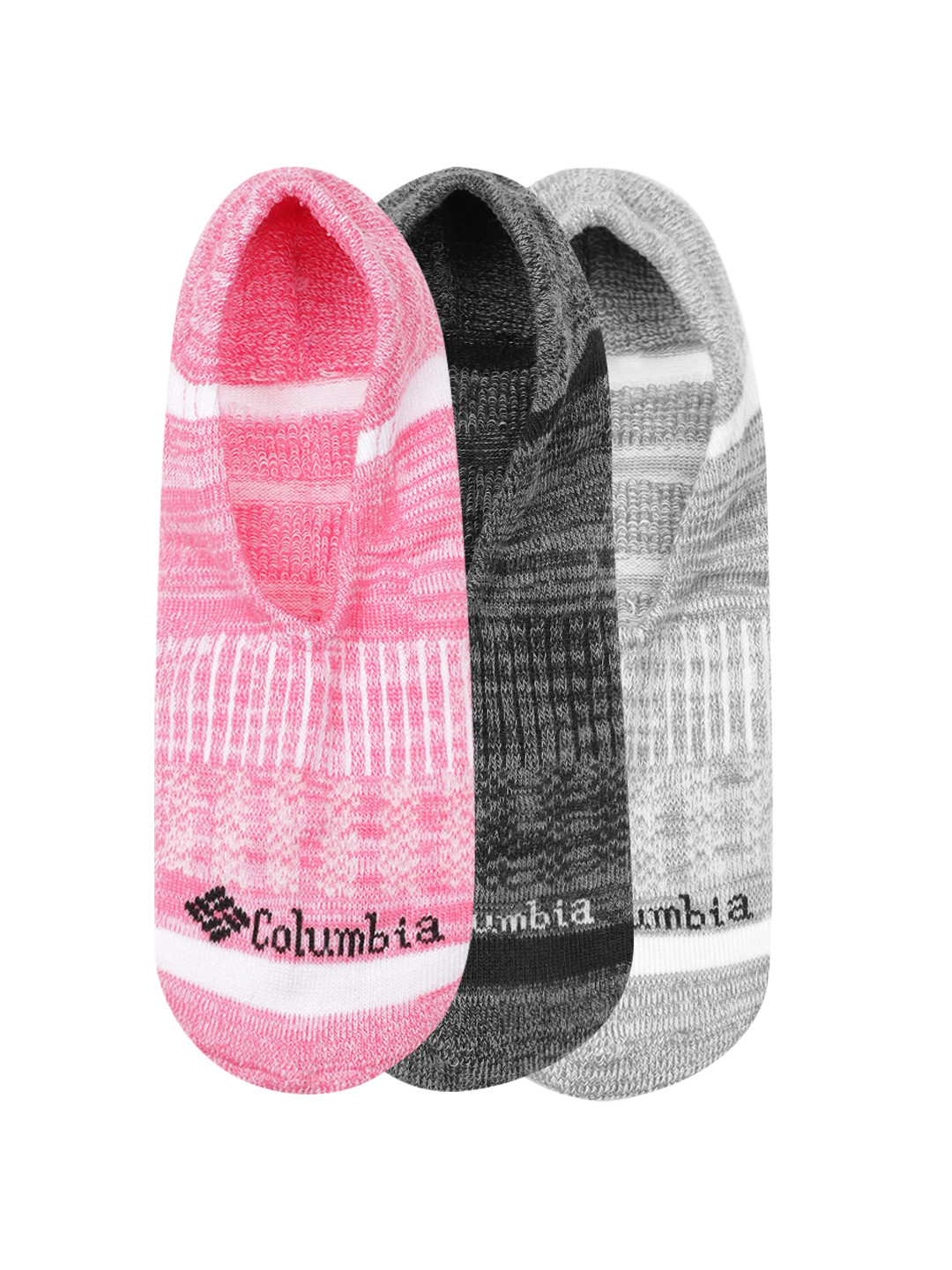 Columbia Women Pack of 3 Patterned Ankle Length Space Dye Eclipse Liner Socks