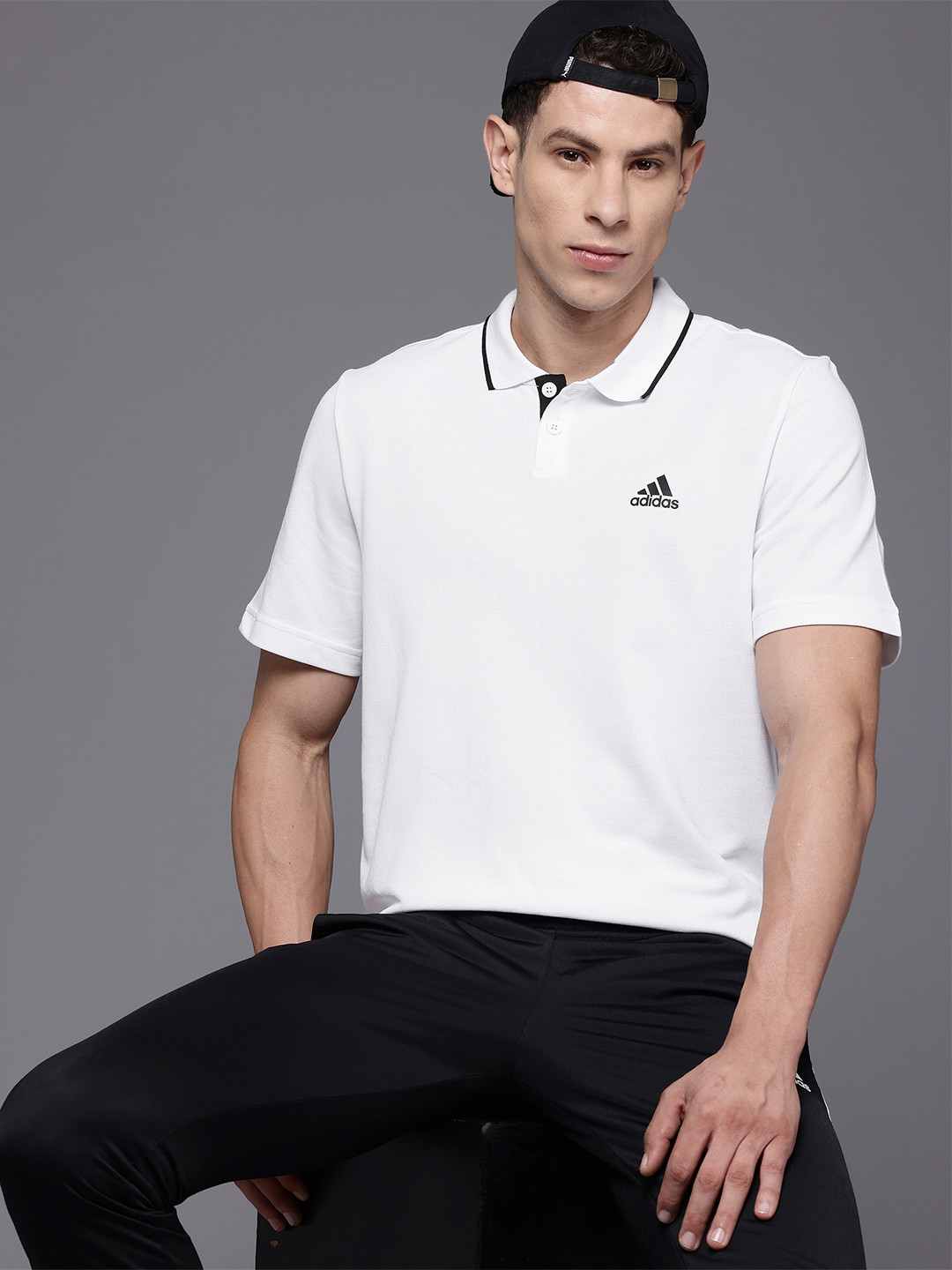 ADIDAS Tipping Polo Training T-shirt