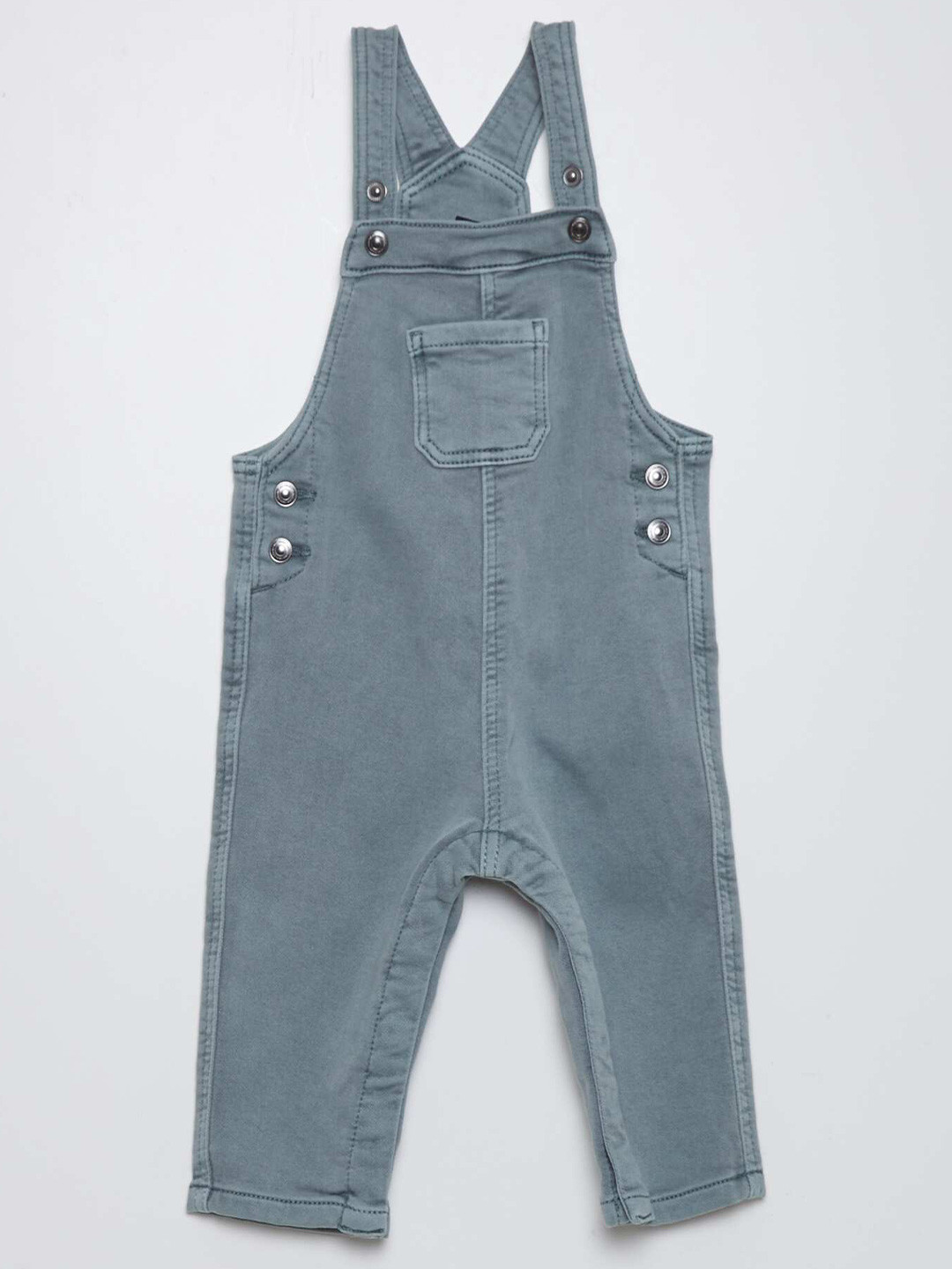 KIABI Boys Denim Ankle-Length Dungarees