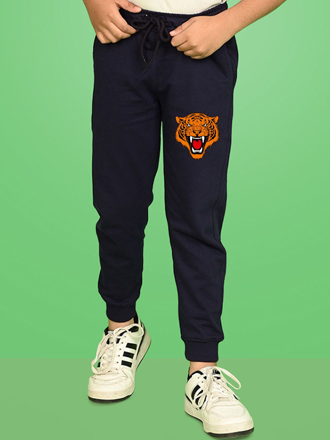 NUSYL Boys Printed Cotton Ankle Length Joggers