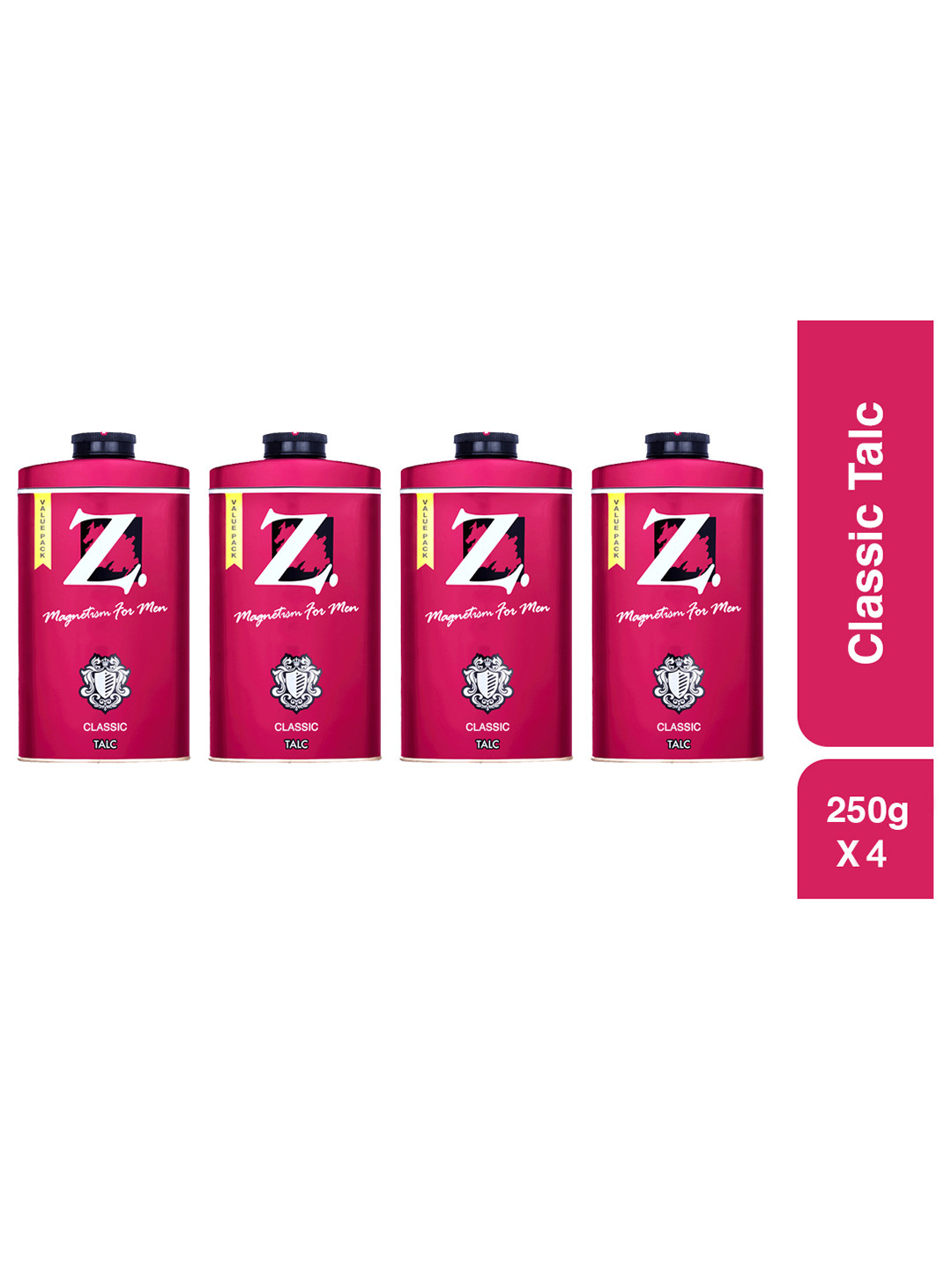 Z-MAGNETISM FOR MEN Set Of 4 Classic Talc- 250g Each